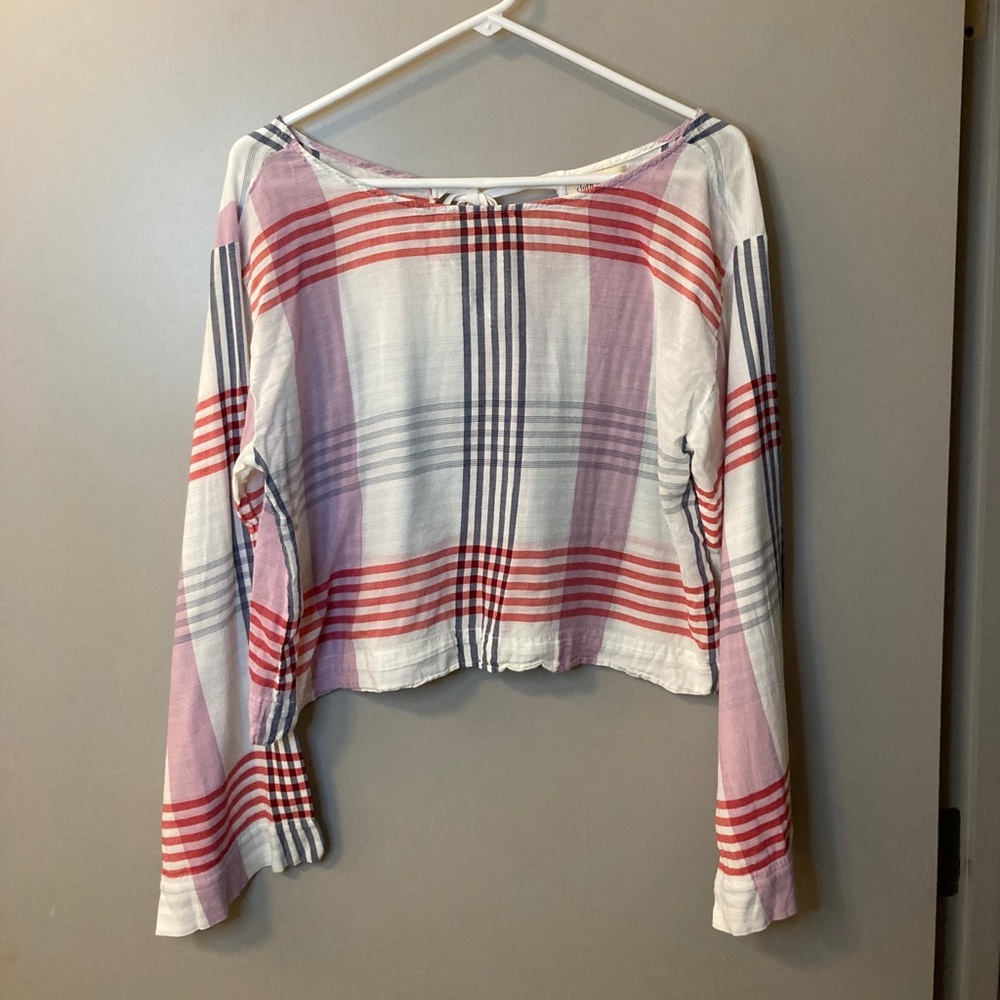 Cloth & Stone Plaid Top